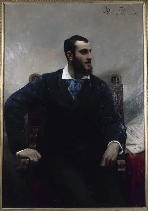 Framed Print : Portrait of André Wormser (1851-1926), pianist and composer, 1877. Creator: Paul Albert Besnard Framed Print : Portrait of André Wormser (1851-1926), pianist and composer, 1877. Creator: Paul Albert Besnard