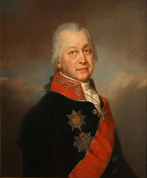 Portrait of Andrei Andreyevich Nartov (1736-1813), 1808. Artist: Alkin (Spartansky), P.A. (active Early 19th cen.)