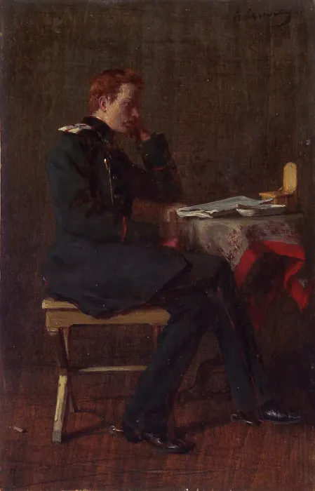 Framed Print : Portrait of Andrei Igelström, 1882. Creator: Kirill Lemokh Framed Print : Portrait of Andrei Igelström, 1882. Creator: Kirill Lemokh