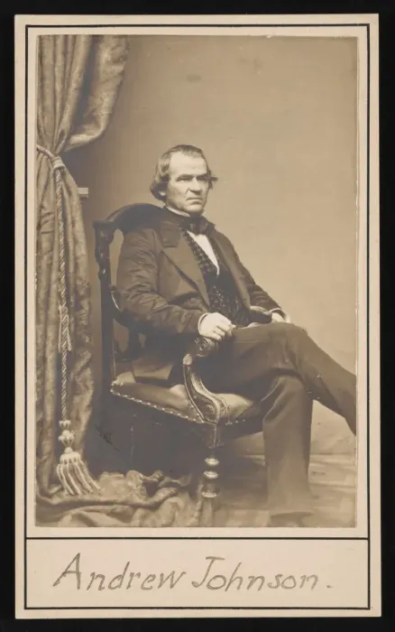 Framed Print : Portrait of Andrew Johnson (1808-1875), Before 1875. Creator: Unknown Framed Print : Portrait of Andrew Johnson (1808-1875), Before 1875. Creator: Unknown