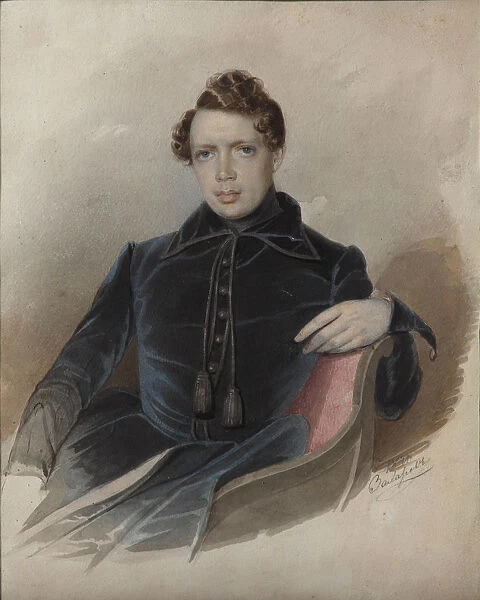 Portrait of Andrey Nikolayevich Muravyov (1806-1874), 1841. Artist: Zakharov (Chechenets), Pyotr Zakharovich (1816-1846)
