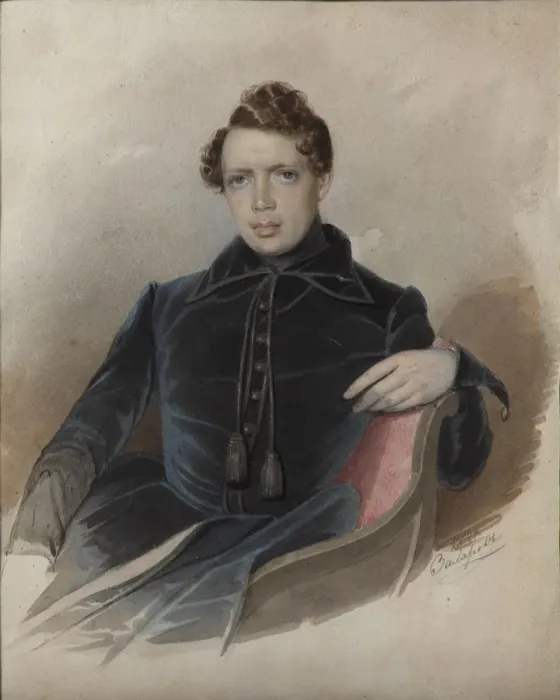 Framed Print : Portrait of Andrey Nikolayevich Muravyov (1806-1874), 1841. Artist: Zakharov (Chechenets), Pyotr Zakharovich (1816-1846) Framed Print : Portrait of Andrey Nikolayevich Muravyov (1806-1874), 1841. Artist: Zakharov (Chechenets), Pyotr Zakharovich (1816-1846)