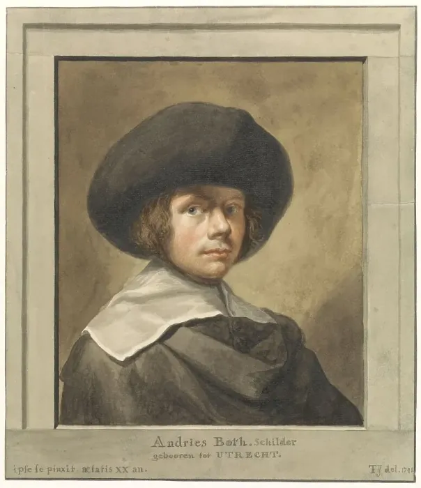 Framed Print : Portrait of Andries Both, 1741. Creator: Tako Hajo Jelgersma Framed Print : Portrait of Andries Both, 1741. Creator: Tako Hajo Jelgersma