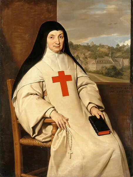 Portrait of Angélique Arnauld (1591-1661), Abbess of the Abbey of Port-Royal, 1654. Creator: Champaigne, Philippe, de (1602-1674)