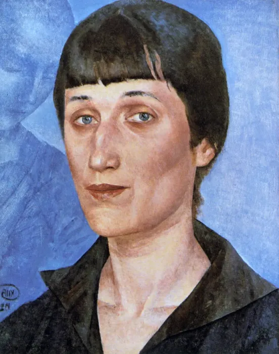Framed Print : Portrait of Anna Akhmatova, 1922. Artist: Kuz ma Petrov-Vodkin Framed Print : Portrait of Anna Akhmatova, 1922. Artist: Kuz ma Petrov-Vodkin