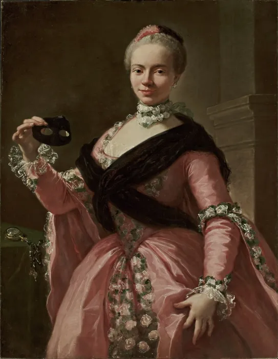 Framed Print : Portrait of Anna de Banzi Carrati, 1760. Creator: Gandolfi, Ubaldo (1728-1781) Framed Print : Portrait of Anna de Banzi Carrati, 1760. Creator: Gandolfi, Ubaldo (1728-1781)