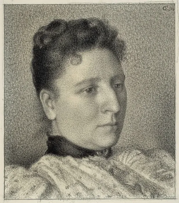 Framed Print : Portrait of Anna Boch, 1894. Creator: Georges Lemmen Framed Print : Portrait of Anna Boch, 1894. Creator: Georges Lemmen
