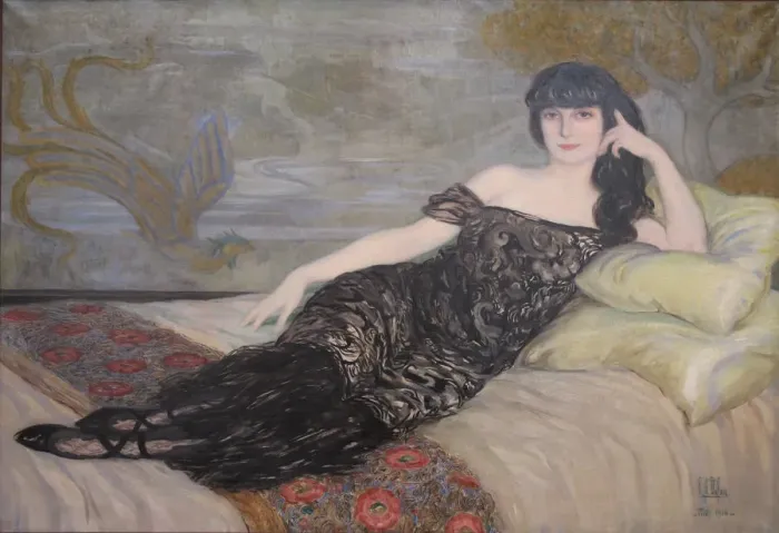 Framed Print : Portrait of Anna-Elisabeth, Comtesse Mathieu de Noailles (1876-1933), 1914 Framed Print : Portrait of Anna-Elisabeth, Comtesse Mathieu de Noailles (1876-1933), 1914