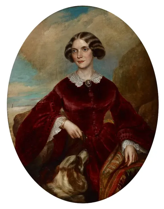 Framed Print : Portrait of Anna Hardaway Bunker, 1857. Creator: John L Harding Framed Print : Portrait of Anna Hardaway Bunker, 1857. Creator: John L Harding