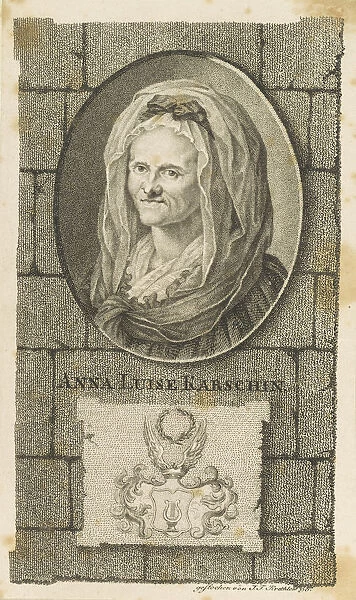 Portrait of Anna Louisa Karsch (1722-1791), 1796. Creator: Krethlow, Johann Friedrich (1767-1842)