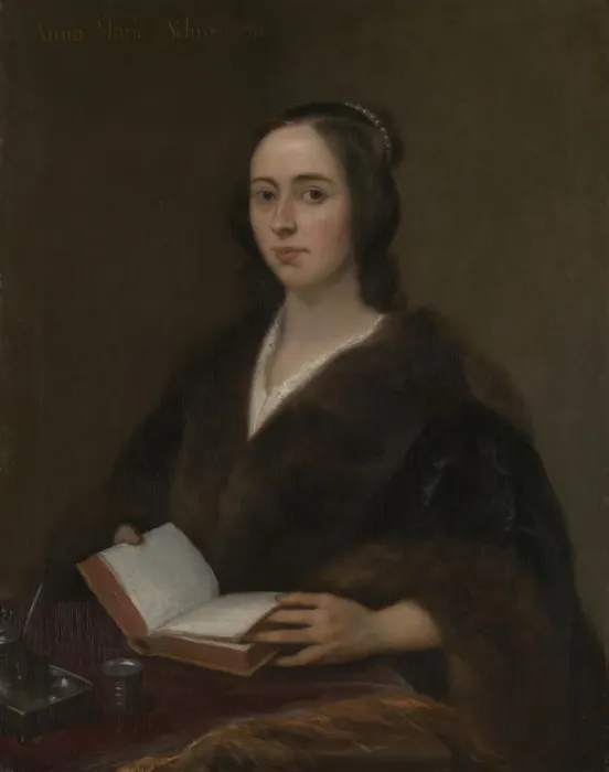 Framed Print : Portrait of Anna Maria van Schurman (1607-1678), 1649. Artist: Lievens, Jan (1607-1674) Framed Print : Portrait of Anna Maria van Schurman (1607-1678), 1649. Artist: Lievens, Jan (1607-1674)