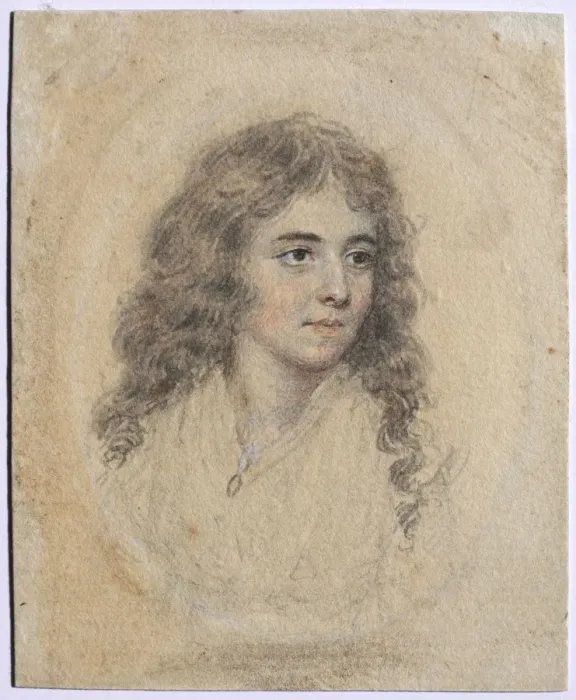 Framed Print : Portrait of Anna Maria Woolf, nee Smart, c. 1785. Creator: John I Smart (British, 1741-1811) Framed Print : Portrait of Anna Maria Woolf, nee Smart, c. 1785. Creator: John I Smart (British, 1741-1811)