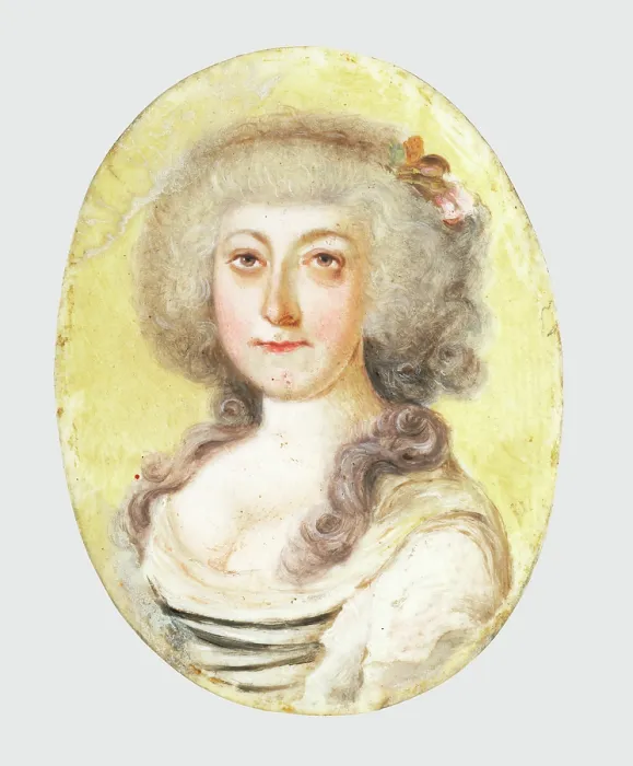 Framed Print : Portrait of Anna Marie Sturmanova, around 1800. Creator: Unknown Framed Print : Portrait of Anna Marie Sturmanova, around 1800. Creator: Unknown