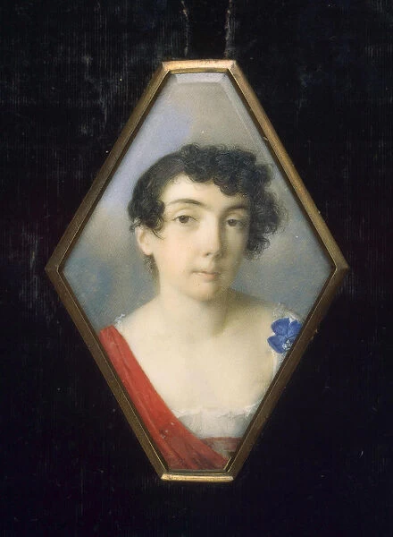 Portrait of Anna Mikhailovna Khitrovo, nee Golenishcheva-Kutuzova (1782-1846), ca 1802. Artist: Anonymous