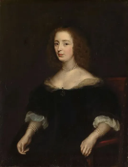 Framed Print : Portrait of Anna van den Corput (1599-1645). Wife of Jacob de Witt, 1630-before 1645. Creator: Anon