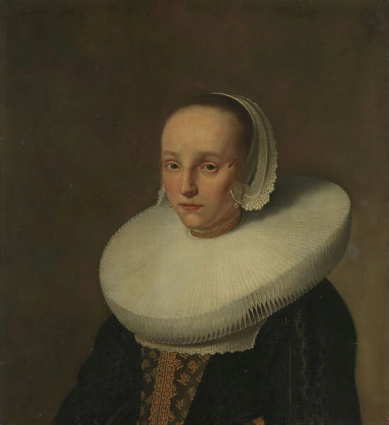 Portrait of Anna van der Does (1609-1650), 1642. Creator: Paulus Hennekyn
