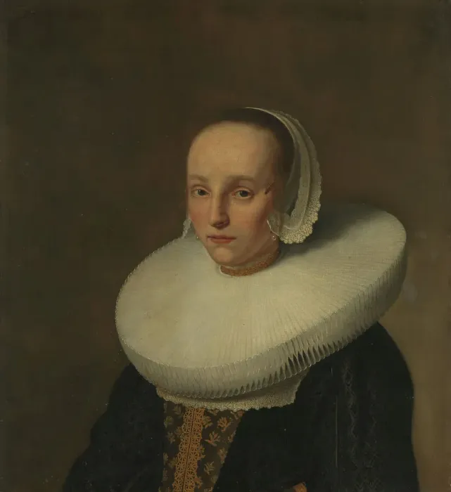 Framed Print : Portrait of Anna van der Does (1609-1650), 1642. Creator: Paulus Hennekyn Framed Print : Portrait of Anna van der Does (1609-1650), 1642. Creator: Paulus Hennekyn