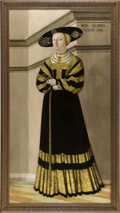 Framed Print : Portrait of Anna von Rosental, 1529. Creator: Seisenegger, Jakob (1505-1567) Framed Print : Portrait of Anna von Rosental, 1529. Creator: Seisenegger, Jakob (1505-1567)