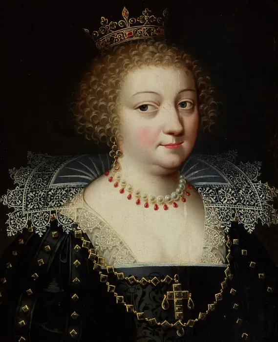 Framed Print : Portrait of Anne of Austria (1601-1666), Between 1621 and 1630. Creator: Anonymous Framed Print : Portrait of Anne of Austria (1601-1666), Between 1621 and 1630. Creator: Anonymous