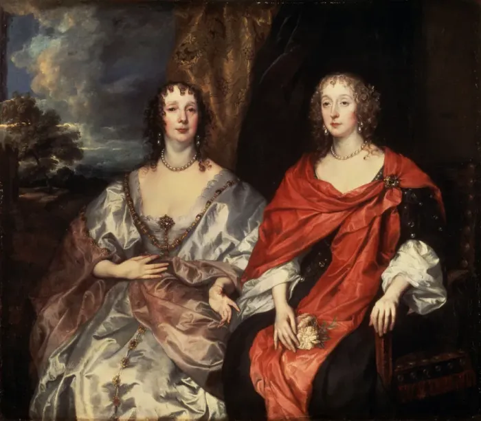 Framed Print : Portrait of Anne Dalkeith, and Anne Kirke, 1630s. Artist: Anthony van Dyck Framed Print : Portrait of Anne Dalkeith, and Anne Kirke, 1630s. Artist: Anthony van Dyck