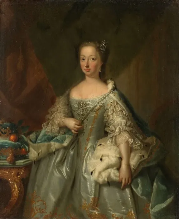 Framed Print : Portrait of Anne of Hanover, Princess Royal and Princess of Orange, Consort of Prince Will... 1753. Creator: Johann Valentin Tischbein Framed Print : Portrait of Anne of Hanover, Princess Royal and Princess of Orange, Consort of Prince Will... 1753. Creator: Johann Valentin Tischbein