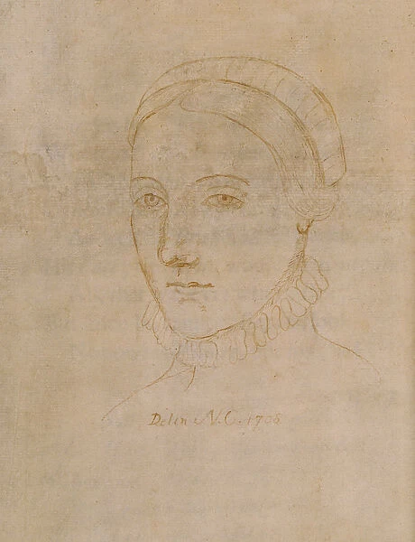 Portrait of Anne Hathaway (1555  /  6-1623), the wife of William Shakespeare, 1708