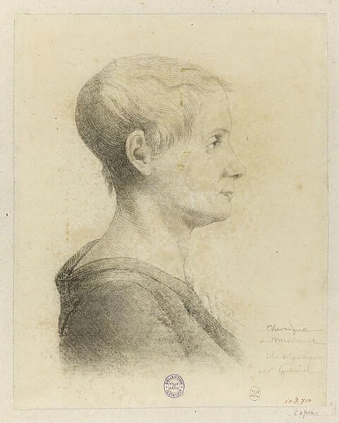 Portrait of Anne-Josephe Theroigne de Mericourt (1762-1817), 1816