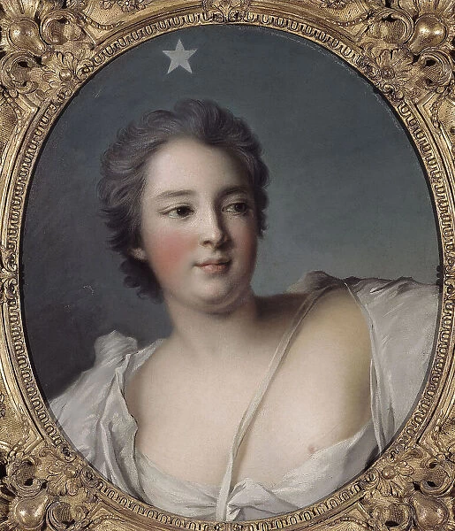 Portrait of Anne-Marie de Mailly-Nesle, Marquise de La Tournelle, later Duchess of Chateauroux... Creator: Ecole Francaise