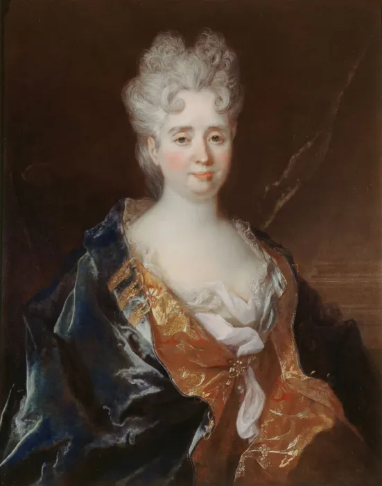 Framed Print : Portrait of Anne-Therese de Marguenat de Courcelles, marquise de Lambert, c Framed Print : Portrait of Anne-Therese de Marguenat de Courcelles, marquise de Lambert, c