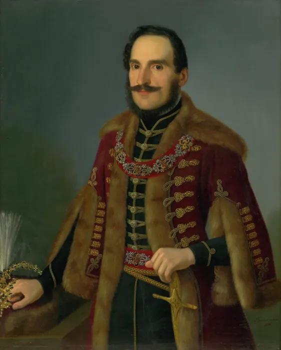 Framed Print : Portrait of Antal Roch, 1846. Creator: Jozef Bozetech Klemens Framed Print : Portrait of Antal Roch, 1846. Creator: Jozef Bozetech Klemens
