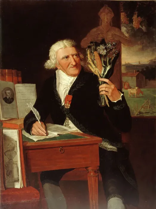 Framed Print : Portrait of Antoine Parmentier (1737-1813), agronomist and philanthropist. Creator: Francois Dumont Framed Print : Portrait of Antoine Parmentier (1737-1813), agronomist and philanthropist. Creator: Francois Dumont