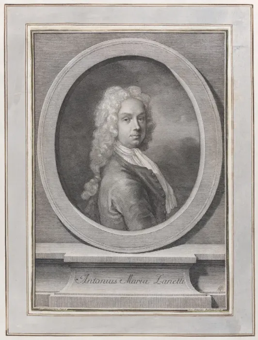 Framed Print : Portrait of Anton Maria Zanetti the Elder, ca. 1725. Creator: Giovanni Antonio Faldoni Framed Print : Portrait of Anton Maria Zanetti the Elder, ca. 1725. Creator: Giovanni Antonio Faldoni