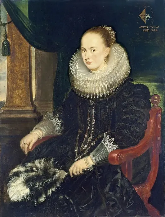 Framed Print : Portrait of Antonia Canis, 1624. Creator: Cornelis de Vos Framed Print : Portrait of Antonia Canis, 1624. Creator: Cornelis de Vos