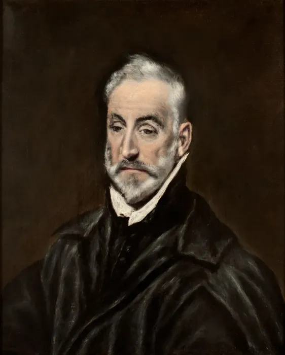 Framed Print : Portrait of Antonio de Covarrubias y Leiva. Artist: El Greco, Dominico (1541-1614) Framed Print : Portrait of Antonio de Covarrubias y Leiva. Artist: El Greco, Dominico (1541-1614)