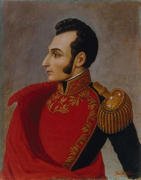 Portrait of Antonio Jose de Sucre (1795-1830), 1890. Creator: Salas, Jose R