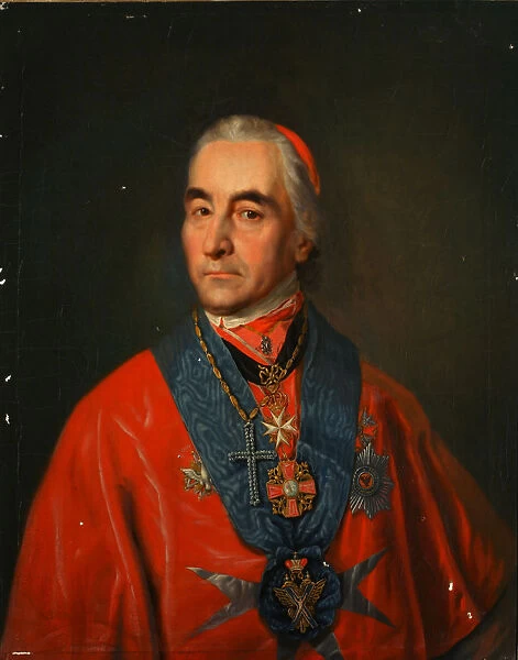 Portrait of Archbishop Stanislaw Siestrzencewicz-Bohus (1731-1826), End of 1810s. Artist: Alkin (Spartansky), P. A. (active Early 19th cen. )