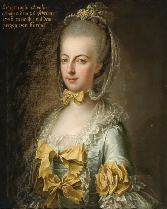 Framed Print : Portrait of Archduchess Maria Amalia of Austria (1746-1804), Duchess of Parma, 18th century. Creator: Anonymous Framed Print : Portrait of Archduchess Maria Amalia of Austria (1746-1804), Duchess of Parma, 18th century. Creator: Anonymous