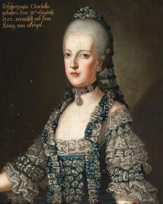 Framed Print : Portrait of Archduchess Maria Carolina of Austria (1752-1814), Queen of Naples and Sicily, 18th cent Creator: Anonymous Framed Print : Portrait of Archduchess Maria Carolina of Austria (1752-1814), Queen of Naples and Sicily, 18th cent Creator: Anonymous
