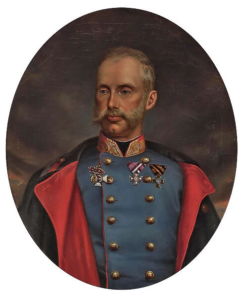 Portrait of Archduke Albrecht of Austria, Duke of Teschen (1817-1895), 1866. Creator: Wailand, Friedrich (1821-1904)
