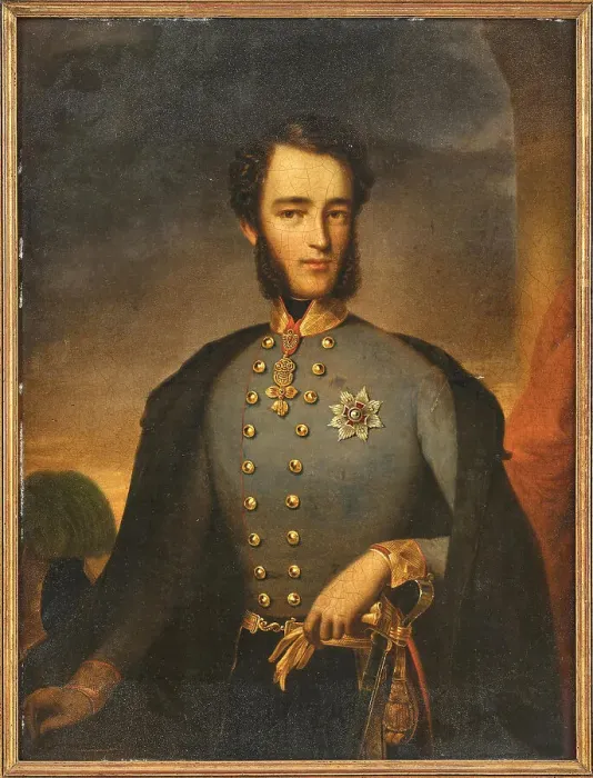 Framed Print : Portrait of Archduke Stephan Franz Viktor of Austria (1817-1867), c.1840. Creator: Unknown artist Framed Print : Portrait of Archduke Stephan Franz Viktor of Austria (1817-1867), c.1840. Creator: Unknown artist