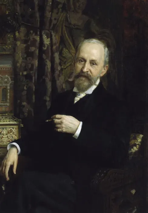 Framed Print : Portrait of the architect Alfred Parland, (1842-1919), 19th century Framed Print : Portrait of the architect Alfred Parland, (1842-1919), 19th century