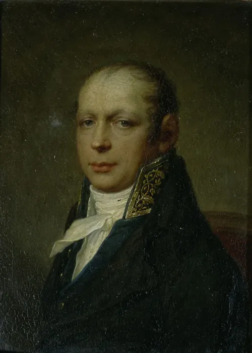 Framed Print : Portrait of the architect Andreyan (Adrian) D. Zakharov (1761-1811), ca 1804. Artist: Shchukin, Stepan Semyonovich (1762-1828) Framed Print : Portrait of the architect Andreyan (Adrian) D. Zakharov (1761-1811), ca 1804. Artist: Shchukin, Stepan Semyonovich (1762-1828)