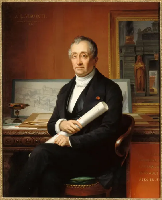 Framed Print : Portrait of the Architect Louis Visconti (1791-1853), 1854 Framed Print : Portrait of the Architect Louis Visconti (1791-1853), 1854