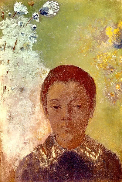 Portrait of Ari Redon, c1898. Artist: Odilon Redon