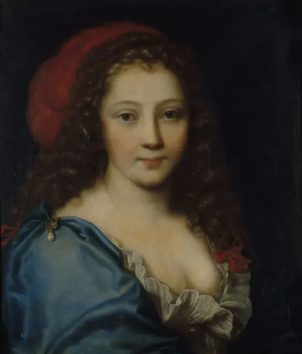 Framed Print : Portrait of Armande Bejart (1642-1700), c. 1660. Creator: Mignard Framed Print : Portrait of Armande Bejart (1642-1700), c. 1660. Creator: Mignard