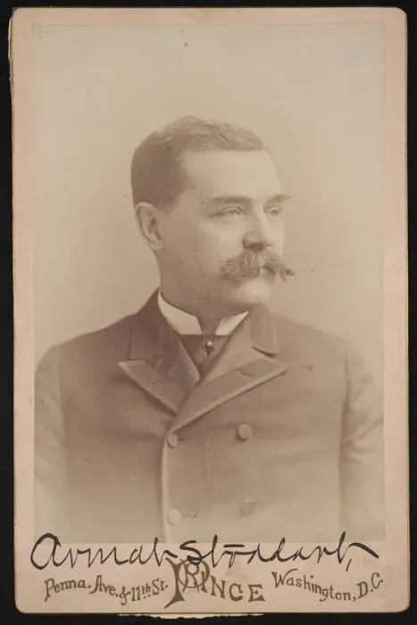 Framed Print : Portrait of Armat Stoddart (1842-1910), Before 1892. Creator: George Prince Framed Print : Portrait of Armat Stoddart (1842-1910), Before 1892. Creator: George Prince