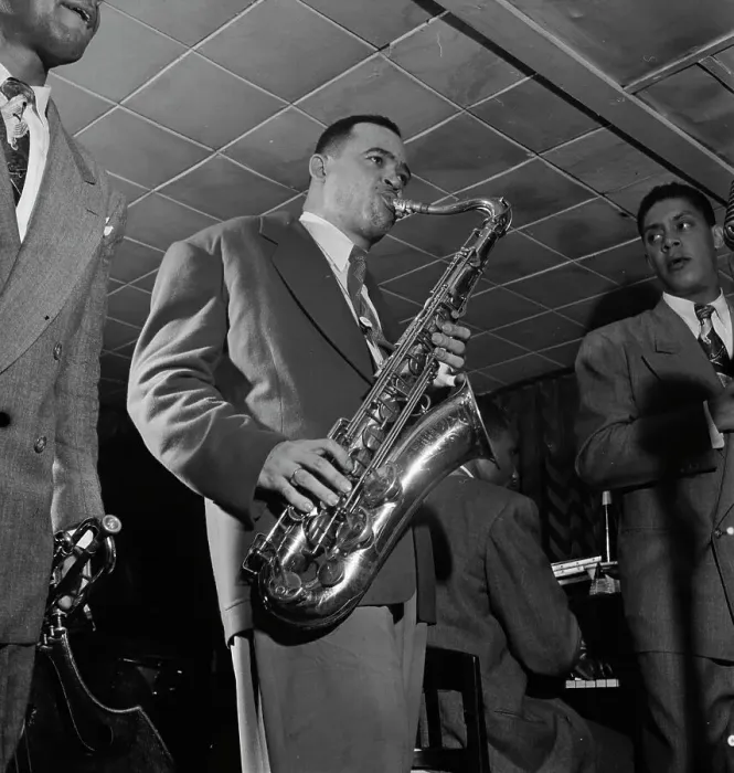 Framed Print : Portrait of Arnett Cobb, Downbeat, New York, N.Y. 1946. Creator: William Paul Gottlieb