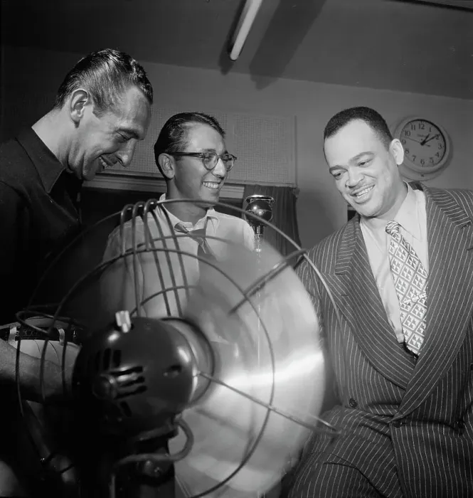 Framed Print : Portrait of Arnett Cobb and Symphony Sid, WHOM, New York, N.Y. 1946. Creator: William Paul Gottlieb Framed Print : Portrait of Arnett Cobb and Symphony Sid, WHOM, New York, N.Y. 1946. Creator: William Paul Gottlieb