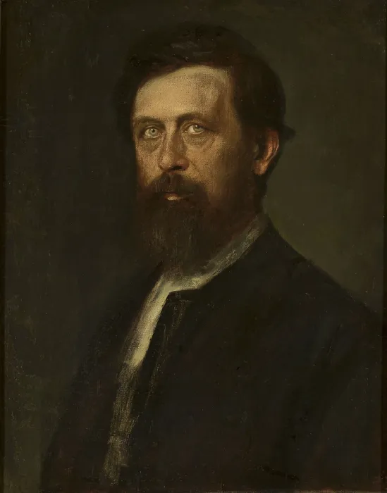 Framed Print : Portrait of Arnold Bocklin, 1875. Creator: Lenbach, Franz, von (1836-1904) Framed Print : Portrait of Arnold Bocklin, 1875. Creator: Lenbach, Franz, von (1836-1904)