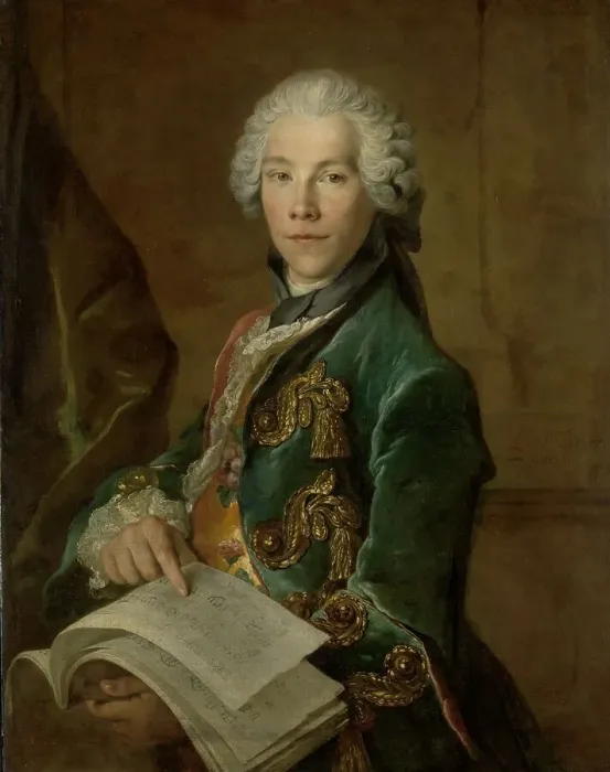 Framed Print : Portrait of Arnoldus van Rijneveld, c.1738. Creator: Louis Tocque Framed Print : Portrait of Arnoldus van Rijneveld, c.1738. Creator: Louis Tocque